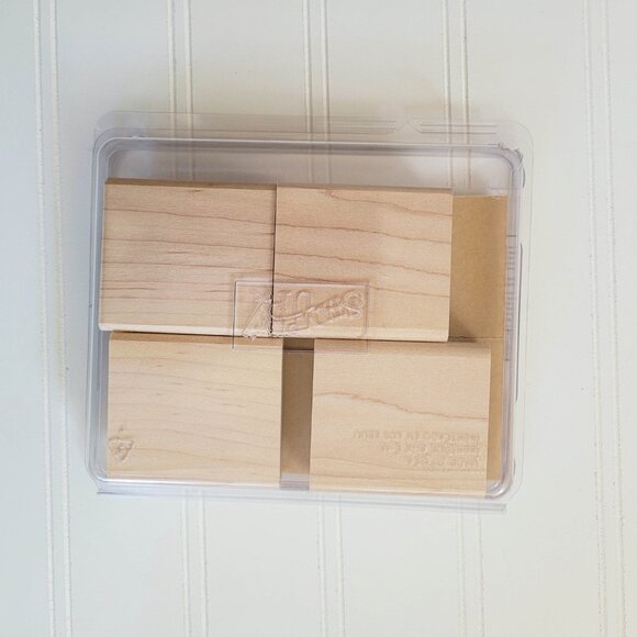 Stampin Up! Boho Backgrounds Stamp Set Wood Rubber Stamps NEW Unmounted - Picture 2 of 6